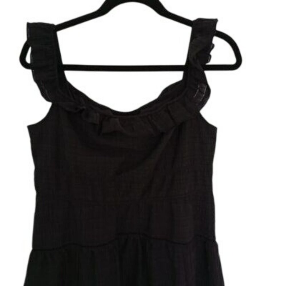 Wild Fable Mini Dress Size L Black Ruffle Sleeveless Womens - Picture 3 of 11